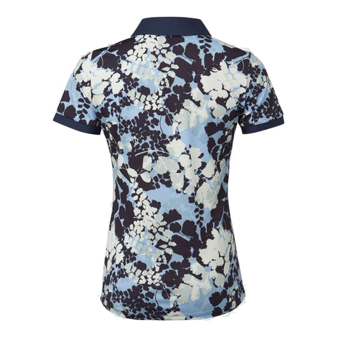 W Enya Printed SS Polo Atlanta Blue/White Damen