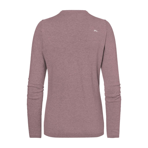 Pullover V-Ausschnitt W Kicki Pink Reef Melange