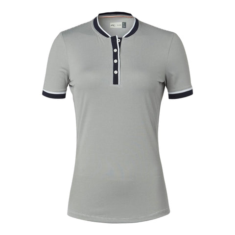 W Elena Stripe SS Polo Atlanta Blue/White Damen