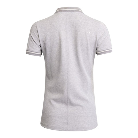 W Sanna SS Polo Stahlgrau Melange Damen