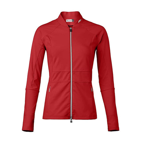 W Nicola Midl Jacket Embos Tango Red