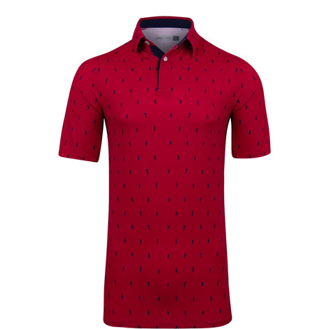 M Golfer Polo SS Cardinal/Atlanta Blau Herren