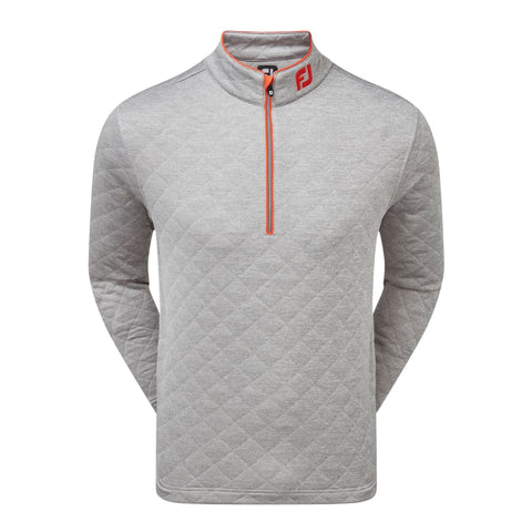 Sweater Diamond Jacquard 1/2 Grau Herren