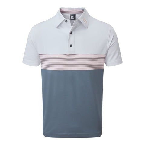 Polo Colour Block Pique Herren