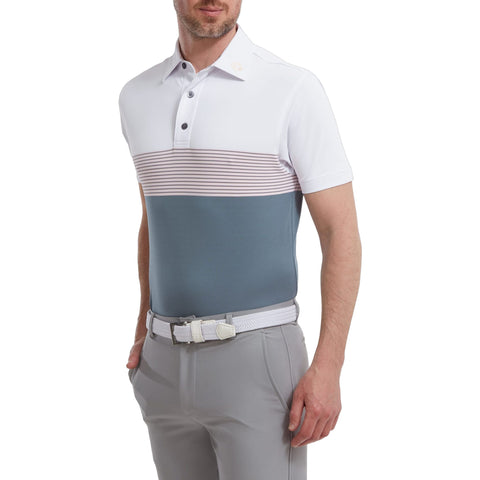 Polo Colour Block Pique Herren