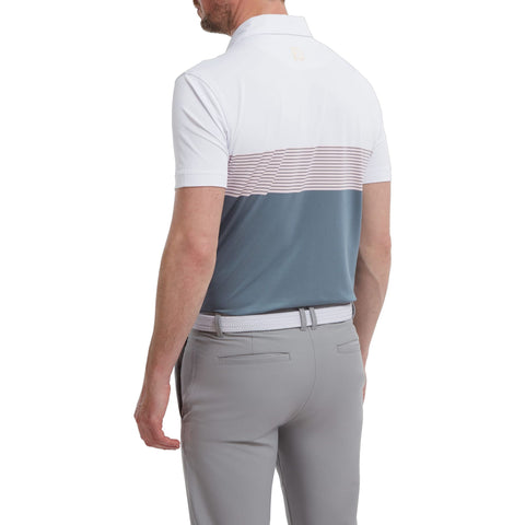 Polo Colour Block Pique Herren