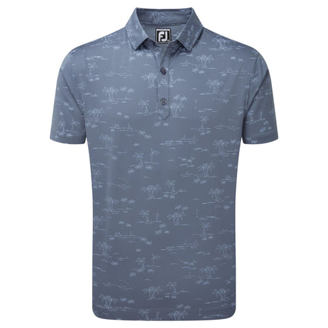 Tropic Golf Lisle Bluestone/Denim Golf Polo Herren Herren
