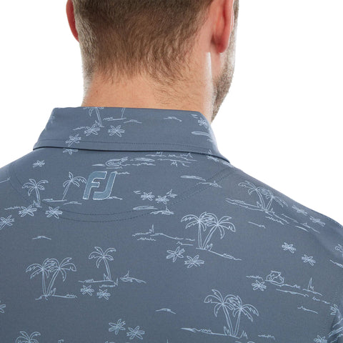 Tropic Golf Lisle Bluestone/Denim Golf Polo Herren Herren