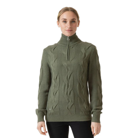 Addie Golf Pullover Lining Langarm Moss Damen Damen