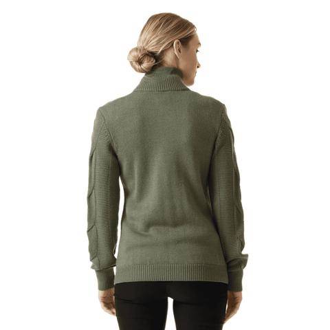 Addie Golf Pullover Lining Langarm Moss Damen