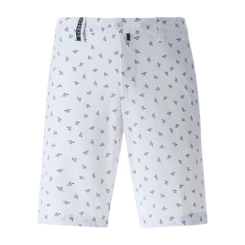 M Giovedi Bermuda Weiß (Kleines Muster) 48 Herren