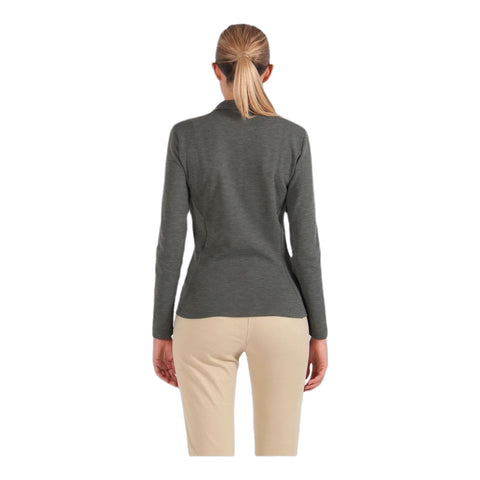 W Polo Allstop Langarm Grün Damen