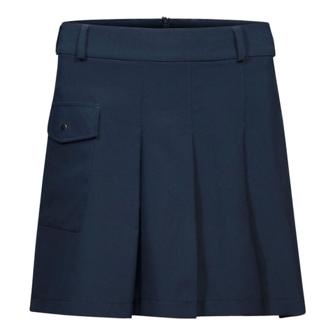 W Skort Pleat Navy Damen