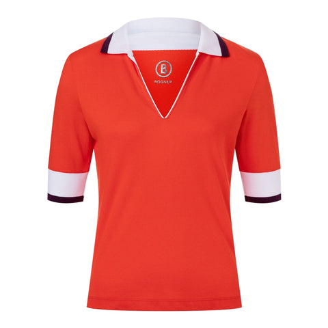 W Agata Polo Ferrari Red Damen