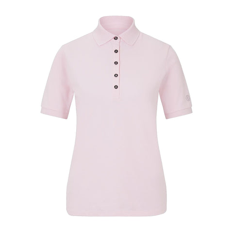W Nell SS Polo Powder Rosa