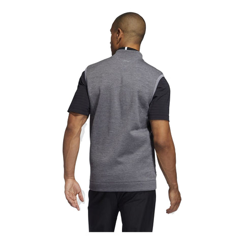 Gilet Adipure Quilted Hybrid Knit Grau Herren