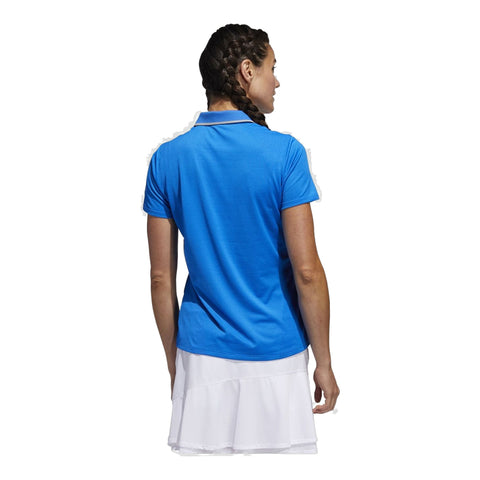 W Aeroready Engineered SS Polo Glory Blue Damen