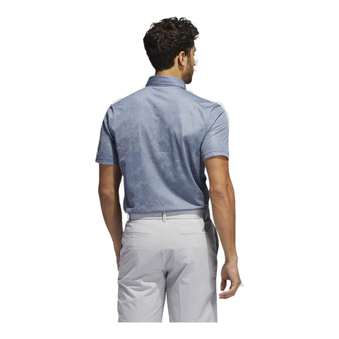 Camo SS Polo Navy/Grau Herren