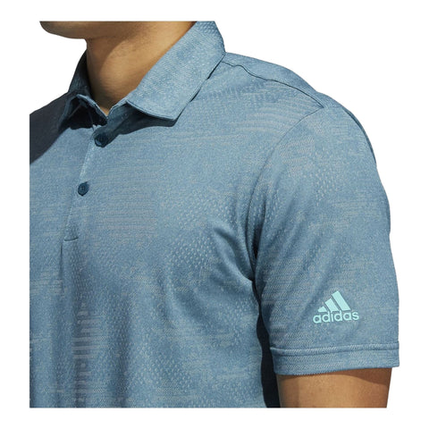 Camo SS Polo Teal/Mint Herren
