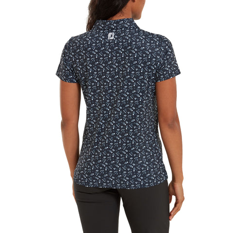 Floral Print Poloshirt Damen