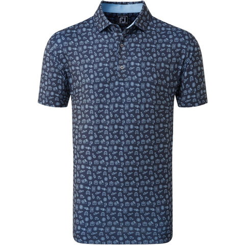 Travel Print Polo Herren