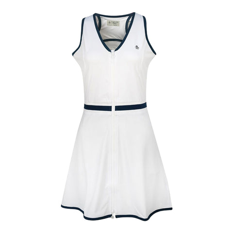 V-Neck Golfkleid aermellos Damen