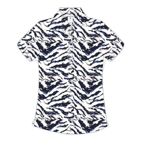 QuickDry Lens Printed Mesh Polo Damen