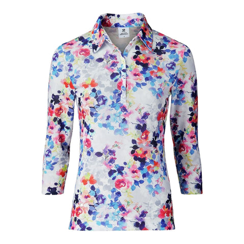 QuickDry Mira Mesh 3/4-Sleeve Polo Damen