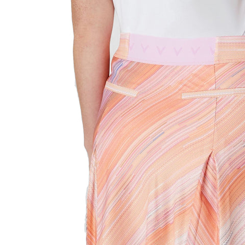 Striped Pleated Skort Damen