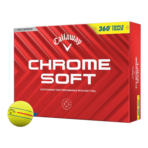 Chrome Soft 360 Triple Track Golfbälle (2024)