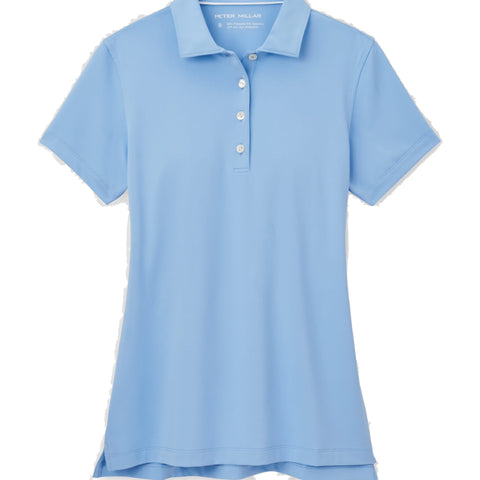 Button Kurzarm Polo Damen