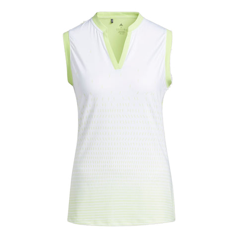 W Polo SL Gradient Pulse Lime Damen