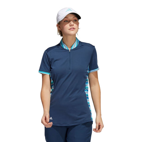 W Polo Ultimate 365 Printed Crew Navy XS Damen