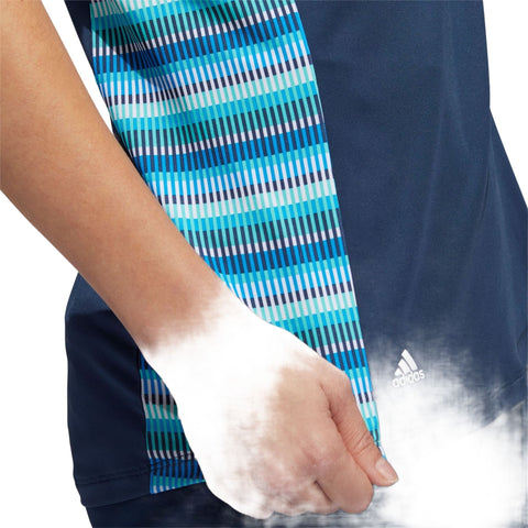 W Polo Ultimate 365 Printed Crew Navy XS Damen