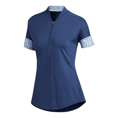 W Ultimate Printed SS Polo Indigo Damen
