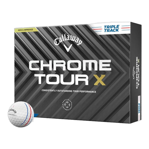 Chrome Soft Tour X Triple Track [12 Stück] Golfbälle (2024)
