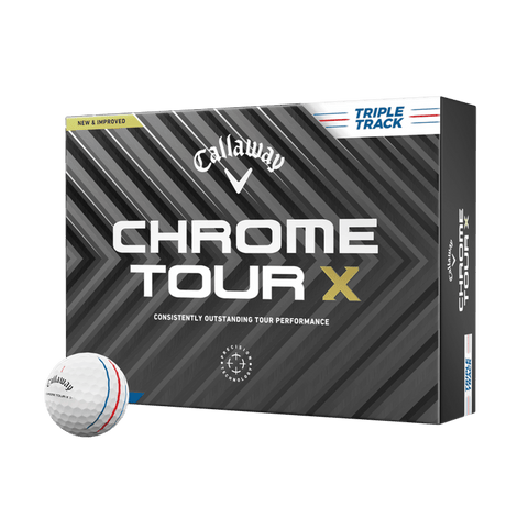 Chrome Soft Tour X Triple Track [12 Stück] Golfbälle (2024)