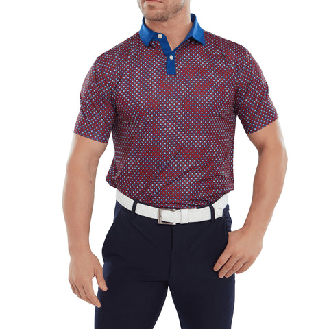 Circle Print Poloshirt Herren