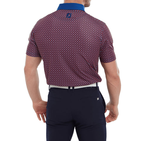 Circle Print Poloshirt Herren