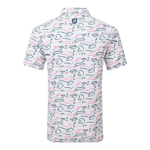 Footjoy Course Doodle Polo Herren Herren