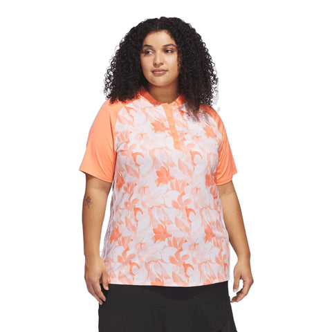 Floral Poloshirt Damen