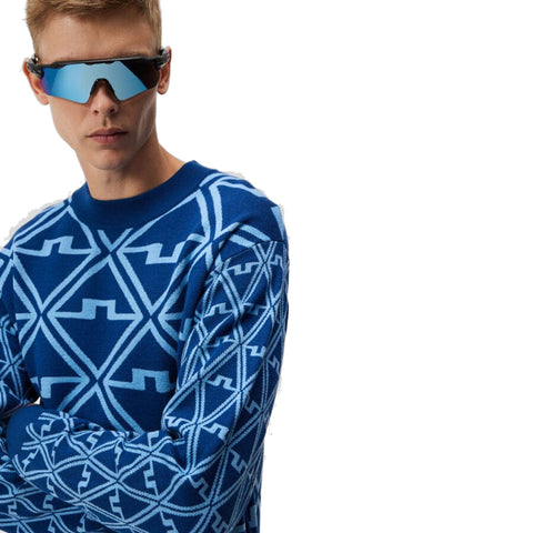 Isaac Jaquard Knitted Sweater Herren