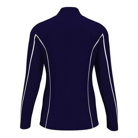 Longsleeve Textrured 1/4 Zip Sweater Damen