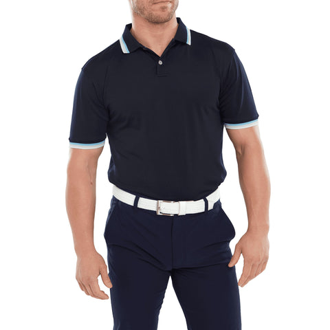 Solid Trim Poloshirt Herren