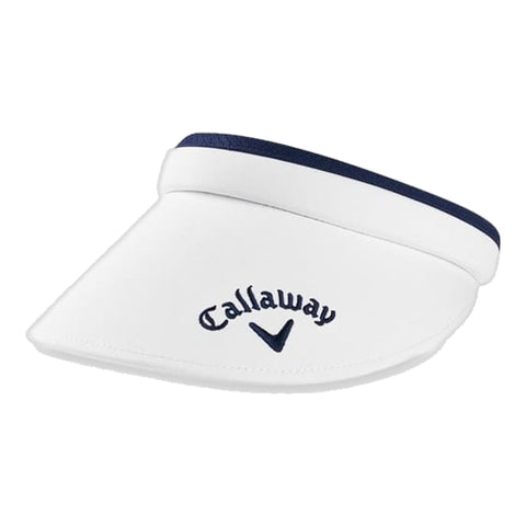 W Clip Visor White/Navy Damen