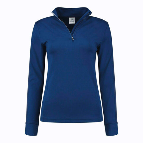 Polo Half Neck Langarm Damen Spectrum Blue Damen