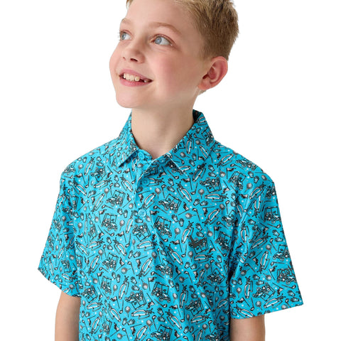 All Over Golf Printed Poloshirt