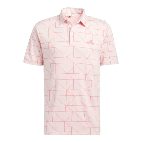 Jacquard Golfpolo Herren