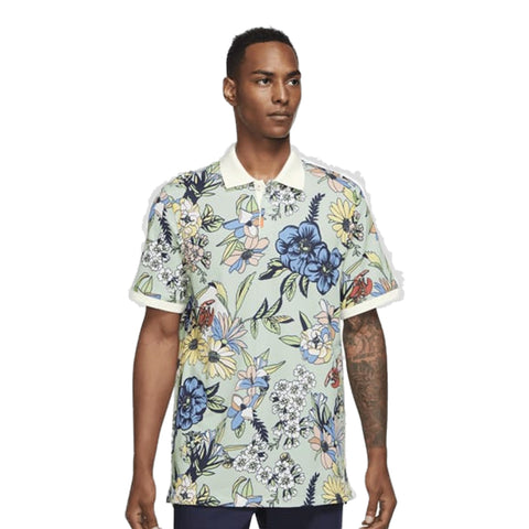 Floral Printed Shirt Golfpolo Herren
