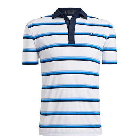 Yarn Dye Stripe Golfpolo Herren